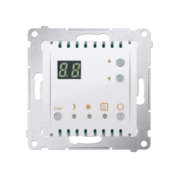 Regulator temperatury z wyświetlaczem (czujnik wewnętrzny) biały