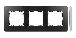 Ramka 3- krotna aluminium grafit