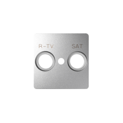 Pokrywa do gniazda antenowego RTV-SAT aluminium