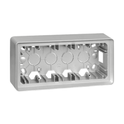 Puszka natynkowa 3-krotna aluminium