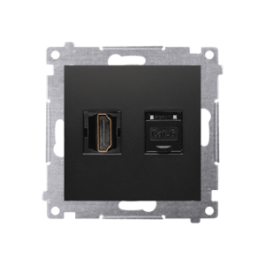 Simon 54 DGHRJ45.01/49 Gniazdo HDMI + RJ45 kat.6.