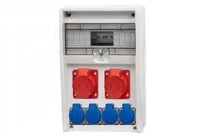 Rozdzielnica ULISSE 12M - gniazda 2x16A 5p, 4x230V