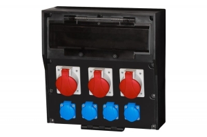Rozdzielnica LIDO 18M - gniazda 2x16A 5p, 32A 5p,