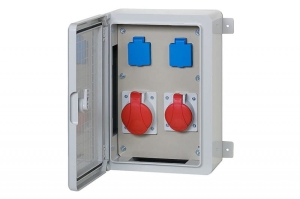 Rozdzielnica budowlana RB-250 2x32A5p, 2x230V