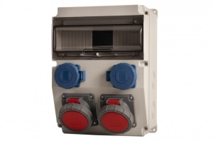 Rozdzielnica CAJA 12M - gniazda 2x16A 5p, 2x230V