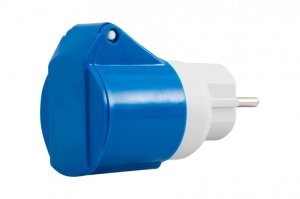 Adapter kempingowy wtyk 230V Uni-schuko, gniazdo 1