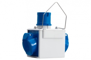 Adapter kempingowy wtyk 16A 3p, gniazdo 2x16A 3P
