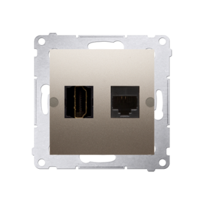 Simon 54 DGHRJ45.01/44 Gniazdo HDMI + RJ45 kat.6.