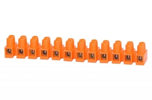 Listwa zaciskowa 12 torowa 6 mm2 pomarańczowa