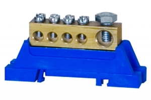 Zacisk ochronny 1x25mm2 / 4x10mm2 - niebieski