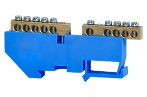 Listwa ochronna 2x5-modułowa 2x5x16mm2 - niebieska