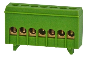 Listwa ochronna 7-modułowa 7x16mm2 - zielona