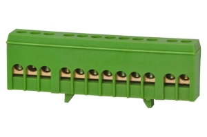 Listwa ochronna 12-modułowa 12x16mm2 - zielona