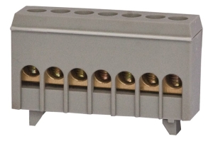 Listwa prądowa 7-modułowa 7x16mm2 - szara
