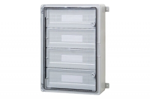 Szafa 400x600x200 mm 64 moduły, 4 rzędy drzwi prze