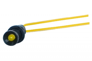 Kontrolka diodowa fi 5mm, 24V żółta