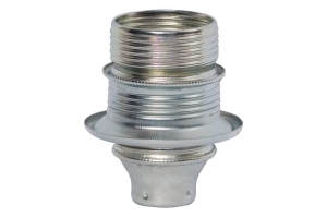 Oprawka metalowa E27, 4A, 250V z kołnierzem
