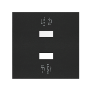 Simon 100 10001196-238 Pokrywa 2x1 ładowarki USB d