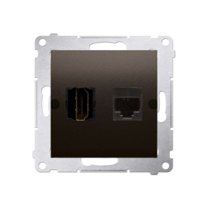 Simon 54 DGHRJ45.01/46 Gniazdo HDMI + RJ45 kat.6.