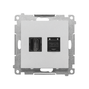 Simon 55 TGHRJ45.01/143 Gniazdo HDMI + RJ45 kat.6.