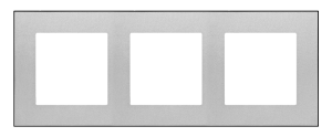 Simon 55 TRD3.149/143 Ramka 3-krotna DUO; Aluminiu