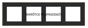 Simon 55 TRD4.166/149 Ramka 4-krotna DUO; Czarna,