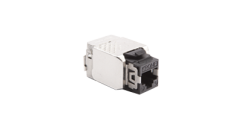 Wkład gniazda komputerowego RJ45 kat.6, ekranowany (STP) stal nierdzewna