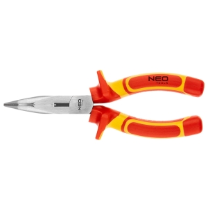 NEO TOOLS Szczypce wygięte 180 mm izolowane, poler