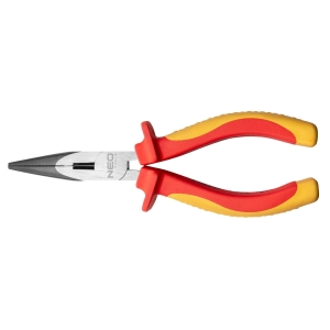 NEO TOOLS Szczypce wydłużone proste izolowane, 160