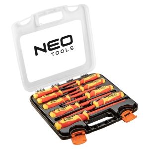 NEO TOOLS Zestaw wkrętaków 1000V, 9 szt., rękojeść
