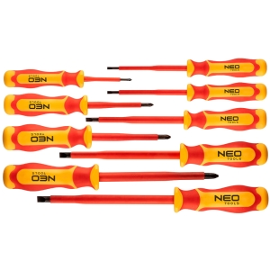 NEO TOOLS Zestaw wkrętaków 1000V, 9 szt., rękojeść