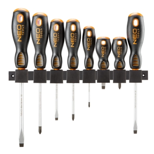 NEO TOOLS Wkrętaki, zestaw 8 szt., stal S2, magnet