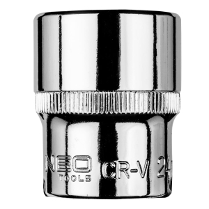 NEO TOOLS Nasadka sześciokątna 1/2”, 24 mm, stal C
