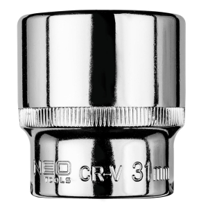 NEO TOOLS Nasadka sześciokątna 1/2”, 31 mm, stal C