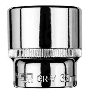 NEO TOOLS Nasadka sześciokątna 1/2”, 32 mm, stal C