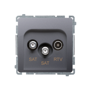 Simon Basic BMZAR+SAT3.1-P2.01/21 gniazdo antenowe SAT-SAT-RTV satelitarne podwójne