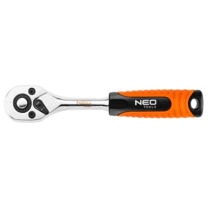 NEO TOOLS Grzechotka 1/2", 265 mm, korpus ze stali