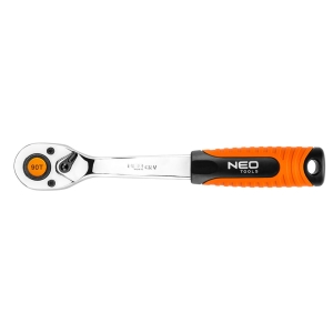 NEO TOOLS Grzechotka 1/2", 250 mm, korpus ze stali