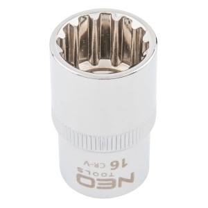 NEO TOOLS Nasadka Spline 1/2", 16 mm, sferyczny ks