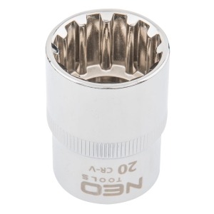 NEO TOOLS Nasadka Spline 1/2", 20 mm, sferyczny ks