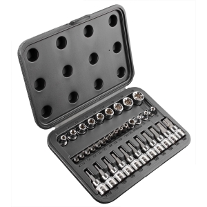 NEO TOOLS Bity torx 3/8" zestaw 34 szt., nasadki E