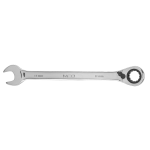 NEO TOOLS Klucz płasko-oczkowy z grzechotką 11 mm,
