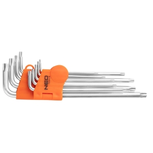 NEO TOOLS Klucze Torx, zestaw 9 szt.: T10, T15, T2