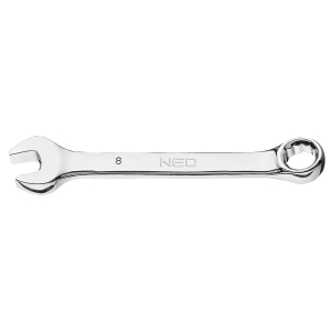 NEO TOOLS Klucz płasko-oczkowy 8 x 90 mm, stal CrV