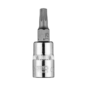 NEO TOOLS Końcówka TORX TX25 na nasadce 1/4", krót