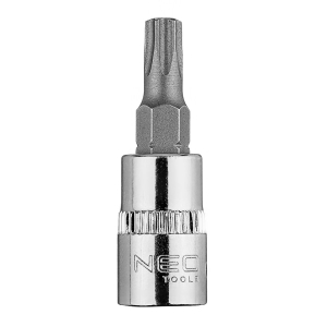 NEO TOOLS Końcówka TORX TX27 na nasadce 1/4", krót