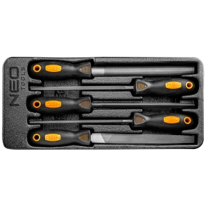 NEO TOOLS Pilniki do metalu (nr ref. 84-244) płask