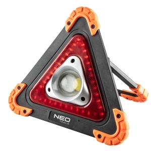 NEO TOOLS Lampa bateryjna + trójkąt ostrzegawczy 2