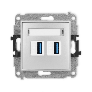 Mechanizm gniazda podwójnego 2xUSB A-A 3.0