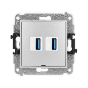 Mechanizm gniazda podwójnego 2xUSB A-A 3.0